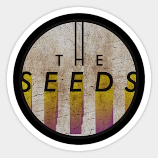 THE SEEDS - VINTAGE YELLOW CIRCLE Sticker